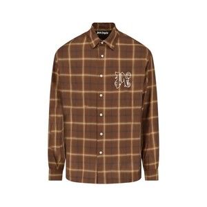Palm Angels Checked Shirt – Brown - NWT